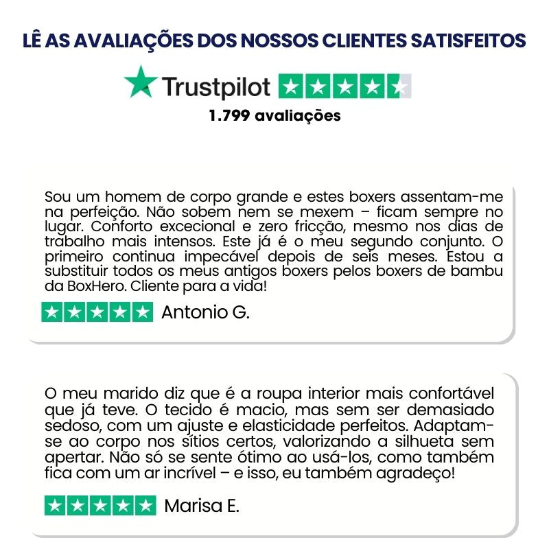 BOXERS BOXHERO EM FIBRA DE BAMBU – CONFORTO REVOLUCIONÁRIO DURANTE TODO O DIA