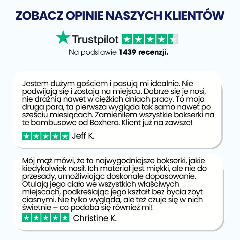 BOXHERO - NAJLEPSZE BOKSERKI Z WŁÓKNA BAMBUSOWEGO