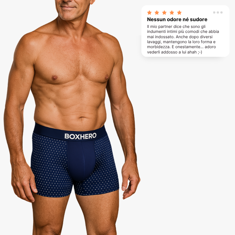 BOXER BOXHERO IN FIBRA DI BAMBÙ – COMFORT RIVOLUZIONARIO PER TUTTA LA GIORNATA