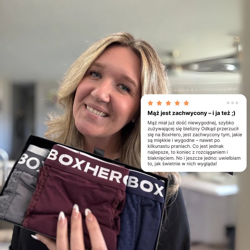BOXHERO - NAJLEPSZE BOKSERKI Z WŁÓKNA BAMBUSOWEGO