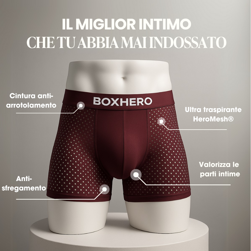 BOXER BOXHERO IN FIBRA DI BAMBÙ – COMFORT RIVOLUZIONARIO PER TUTTA LA GIORNATA