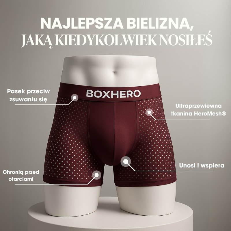 BOXHERO - NAJLEPSZE BOKSERKI Z WŁÓKNA BAMBUSOWEGO