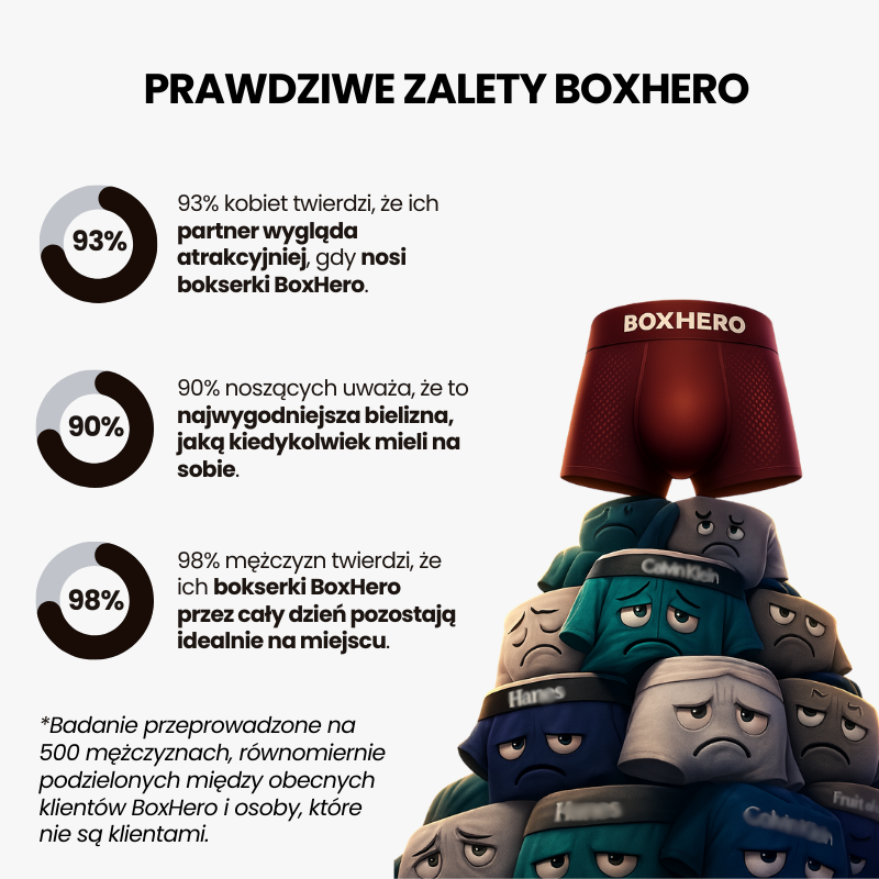 BOXHERO - NAJLEPSZE BOKSERKI Z WŁÓKNA BAMBUSOWEGO