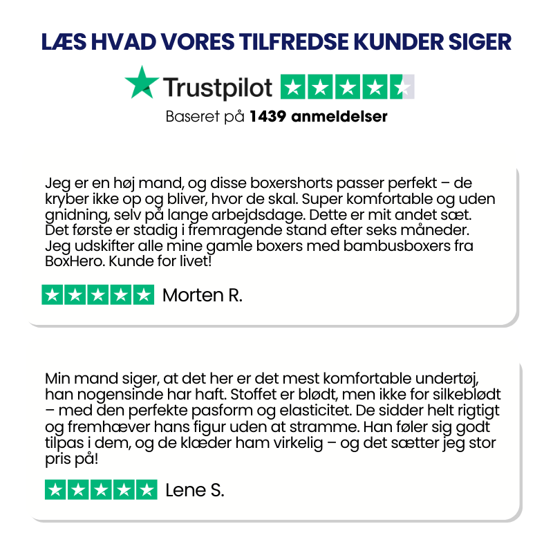 BOXHERO – DE BEDSTE BOKSERSHORTS I BAMBUSFIBER