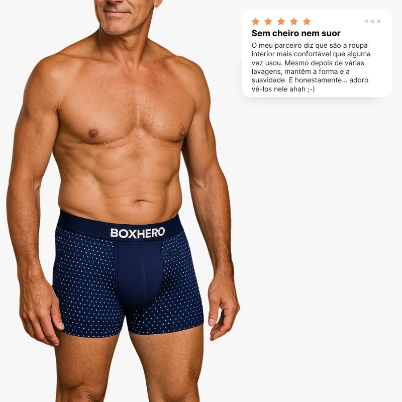BOXERS BOXHERO EM FIBRA DE BAMBU – CONFORTO REVOLUCIONÁRIO DURANTE TODO O DIA
